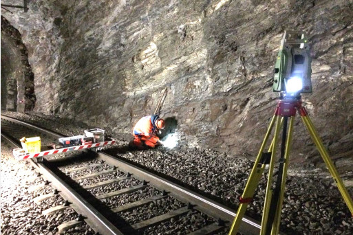 Tunnelvermessung Rhätische Bahn, HMQ AG
