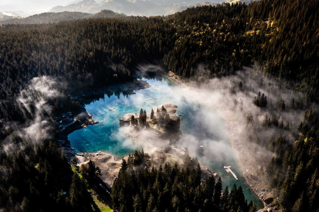 Gemeinde Flims, Caumasee, Nachführungsgeometer HMQ AG