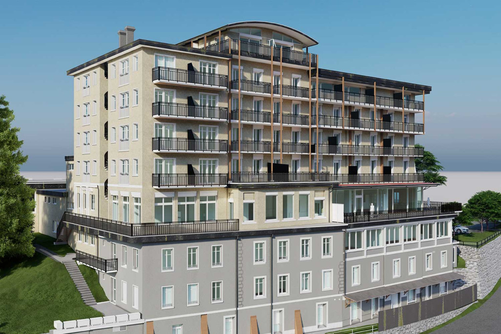 Grindelwald, Hotel Belvedere, 3D-Modellierung in ArchiCAD, HMQ AG