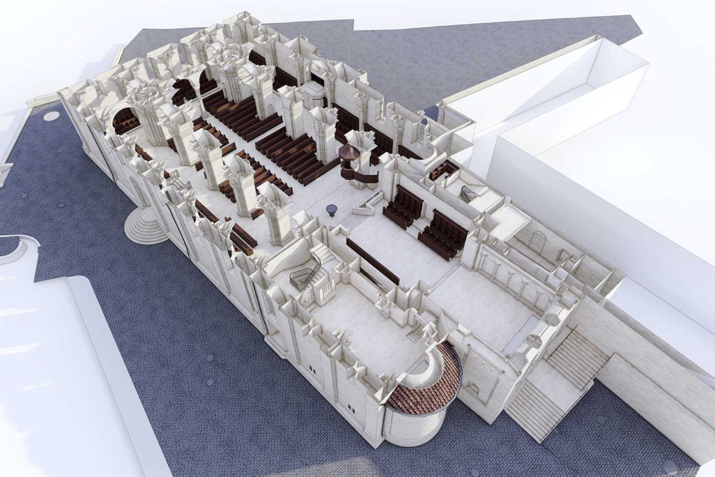 Grossmünster Zürich, Grundriss aus 3D-Modell, HMQ AG